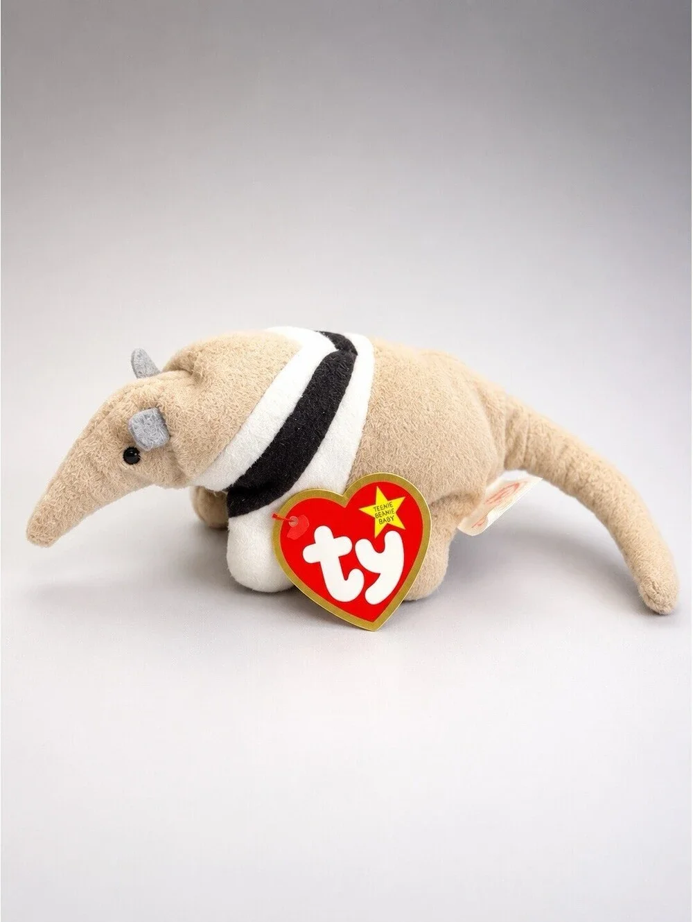 NWT Ty 1993 Antsy The Anteater Teenie Beanie Baby, 7x1.5” FREE SHIPPING